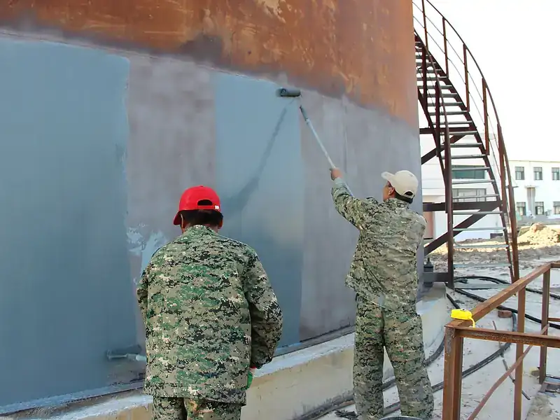 Petrochemical Storage Tank Exterior Protection, industrial site image 13