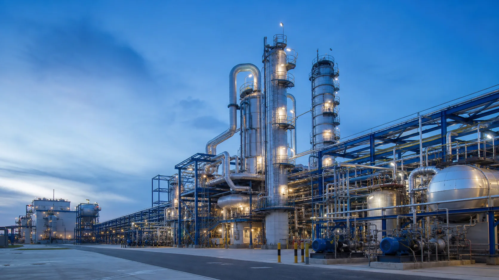 Chemical & Fertilizer — Barrier and thermal protection for process vessels, scrubbers, tanks, pipework and wastewater assets exposed to identified media.